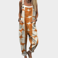 Silke - Bequeme Bedruckte Latzhose
