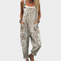 Marion - Bequeme Bedruckte Latzhose