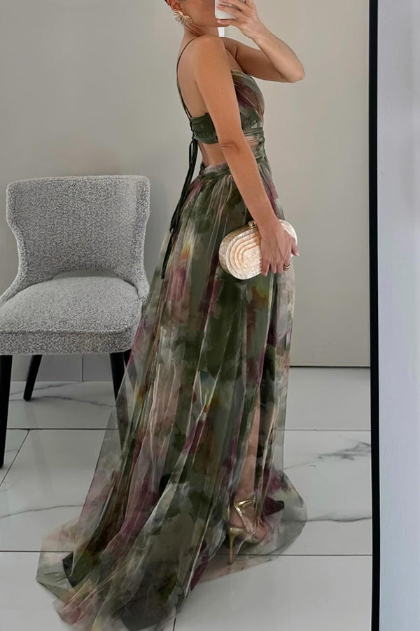 Sanne - Romantisches Fließendes Abendkleid