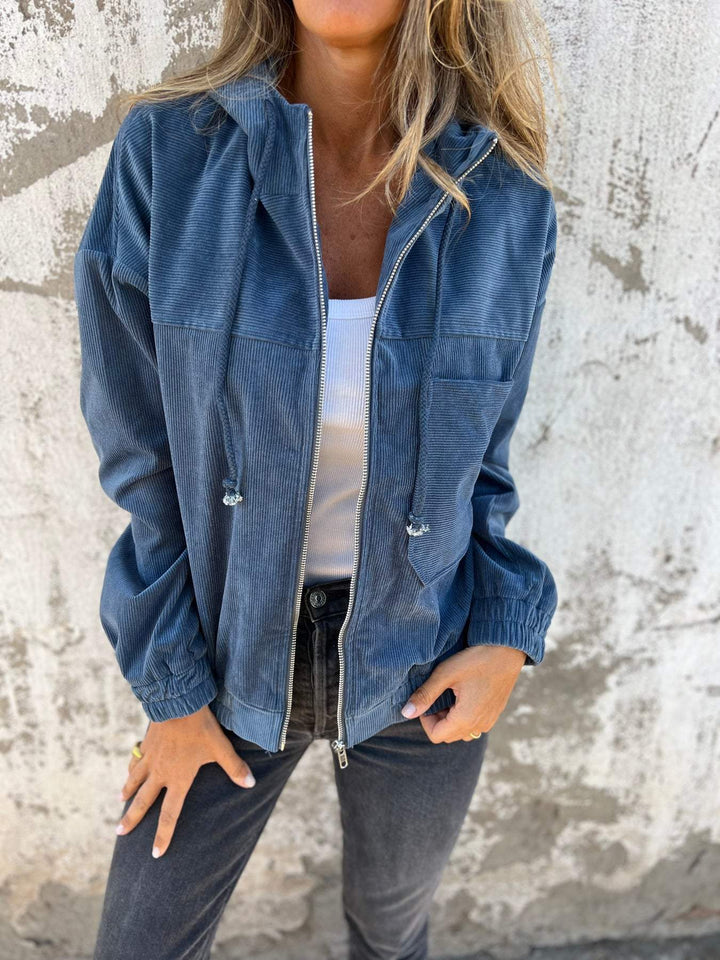 Audrey - Lässige Jacke mit Kapuze
