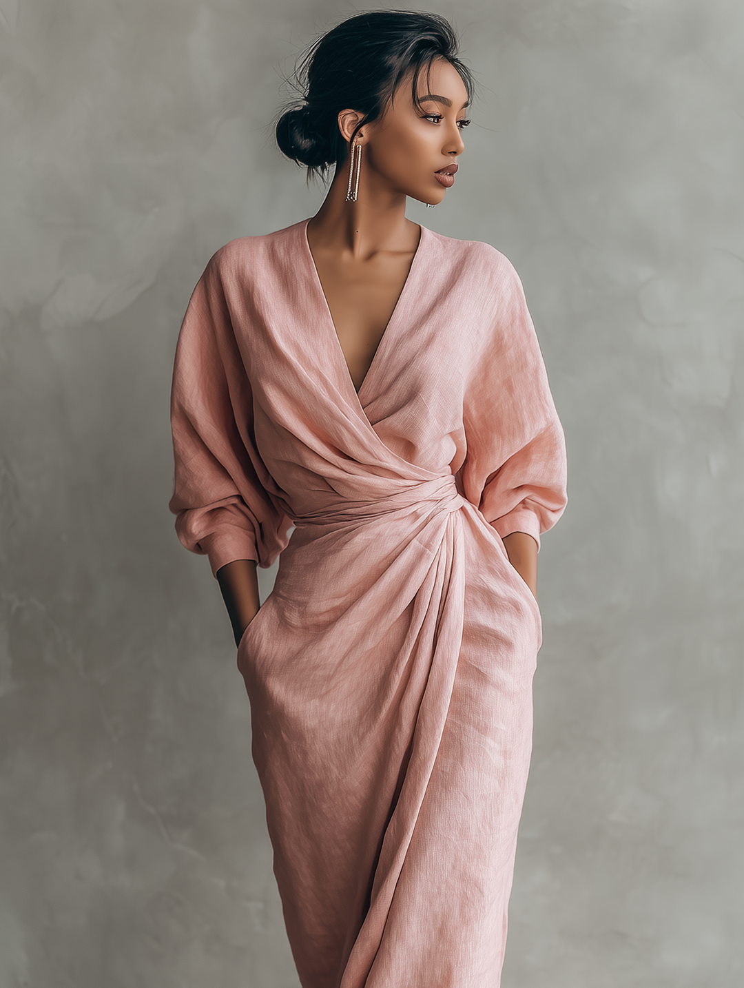 Taylor - Maxi Minimalistische Kleid