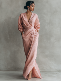 Taylor - Maxi Minimalistische Kleid