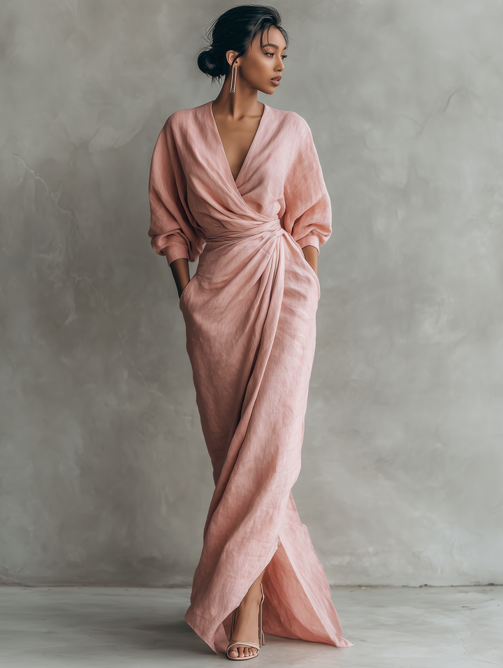 Taylor - Maxi Minimalistische Kleid