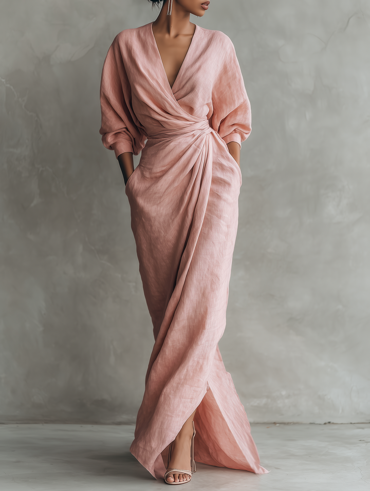 Taylor - Maxi Minimalistische Kleid