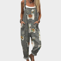 Marlis - Bequeme Bedruckte Latzhose