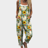 Wiebke - Bequeme Bedruckte Latzhose