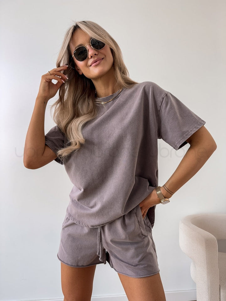 Women's Ripped Shorts and Pants Set