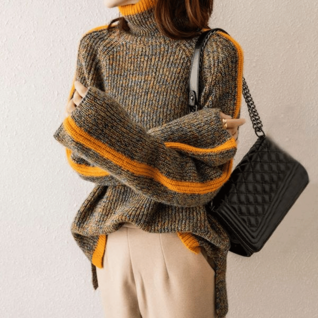 Ravelyn | Mélange Knit Turtleneck