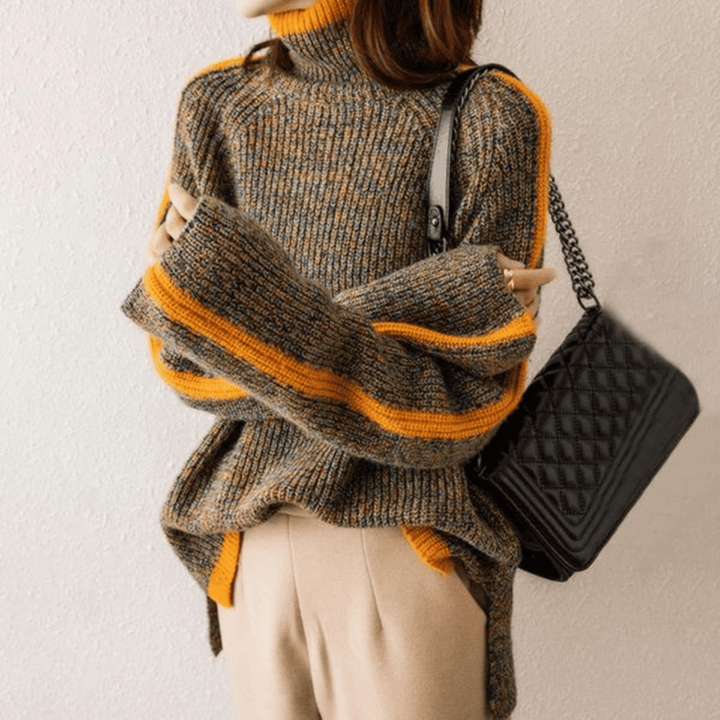 Ravelyn | Mélange Knit Turtleneck