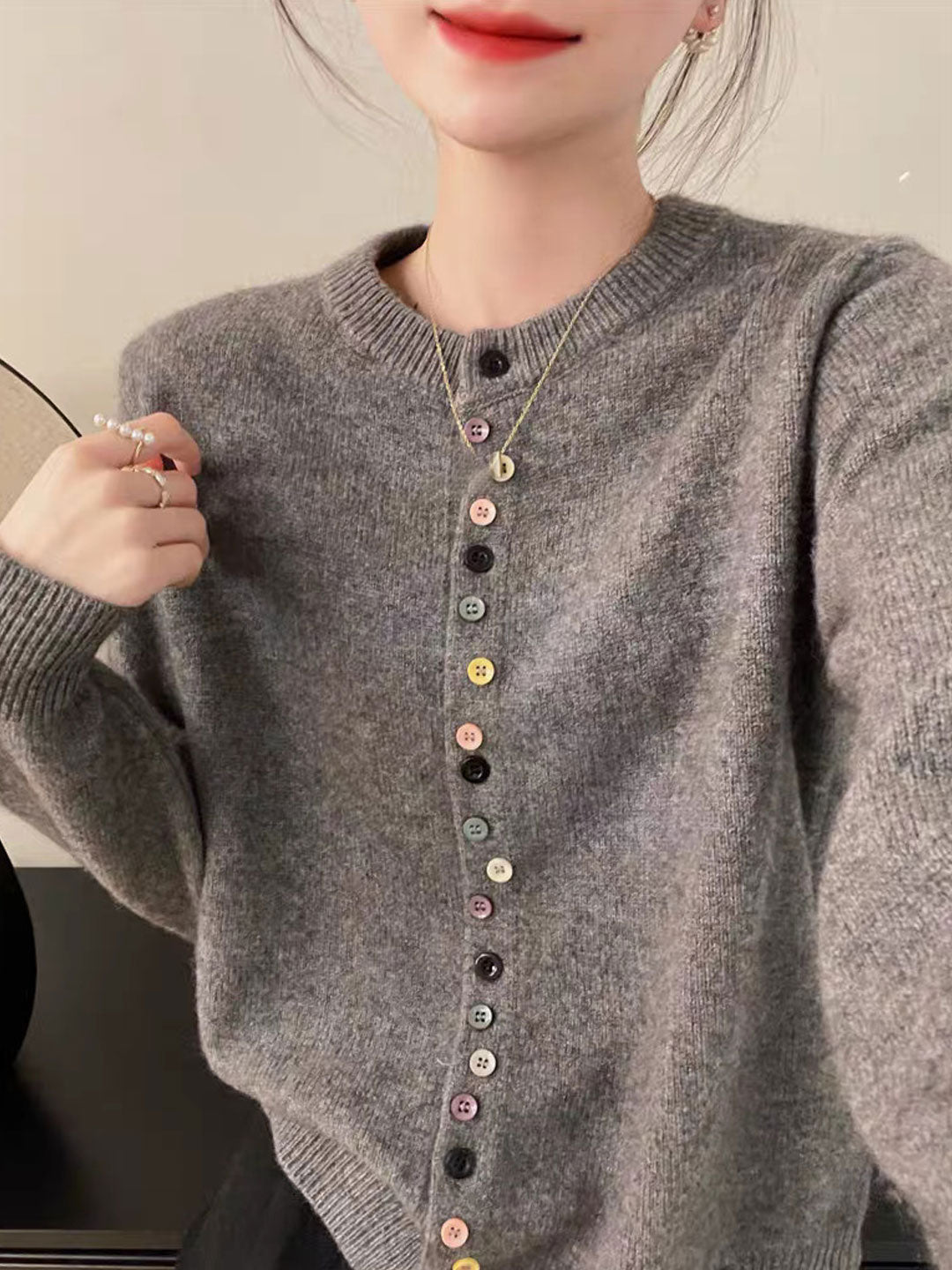 Beatrice - Klassische Strickjacke