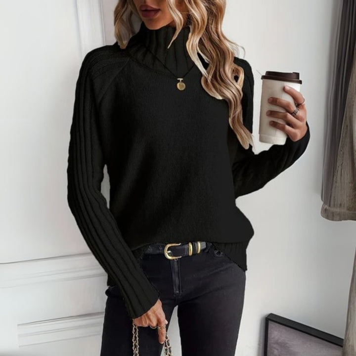 Leslie | Eleganter und bequemer Rollkragen-Strickpullover
