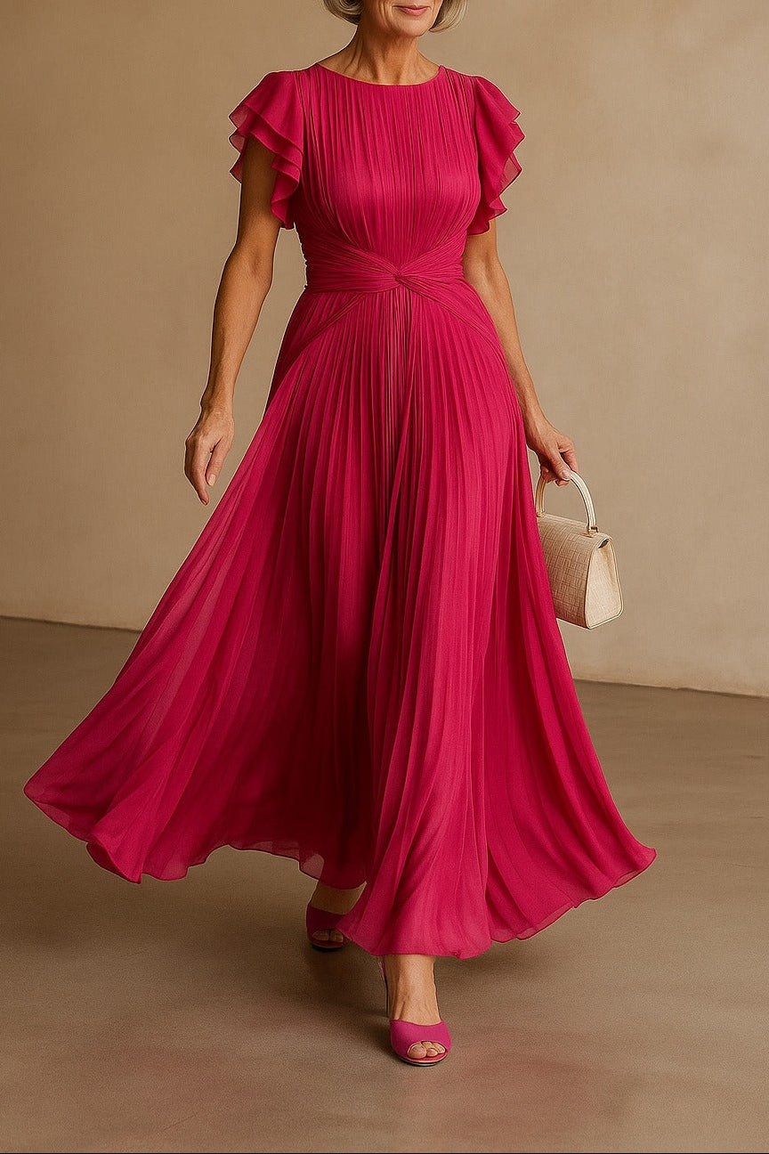 Mud - Elegantes Plissiertes Abendkleid