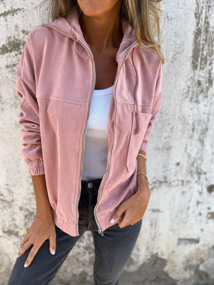 Audrey - Lässige Jacke mit Kapuze
