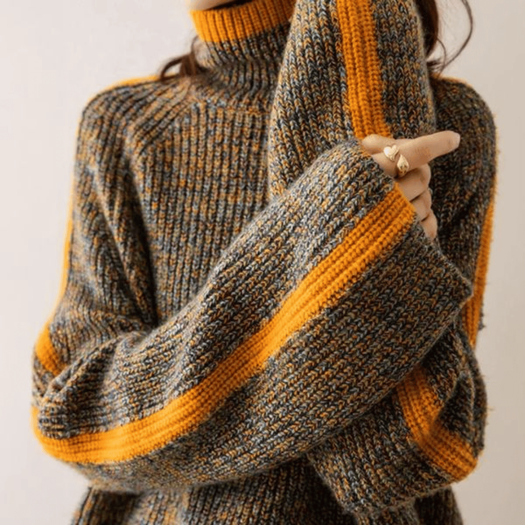 Ravelyn | Mélange Knit Turtleneck