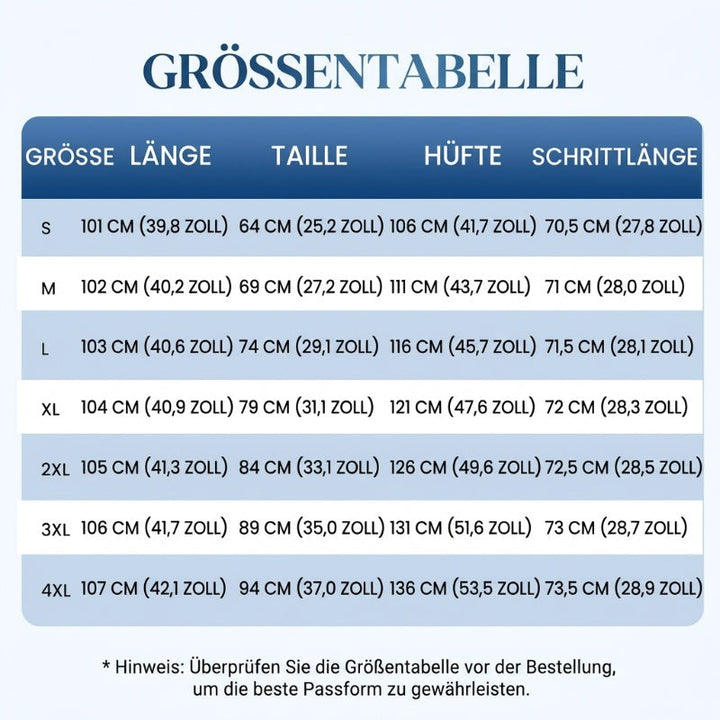 Gisela - Bequeme blau gestreifte Hose