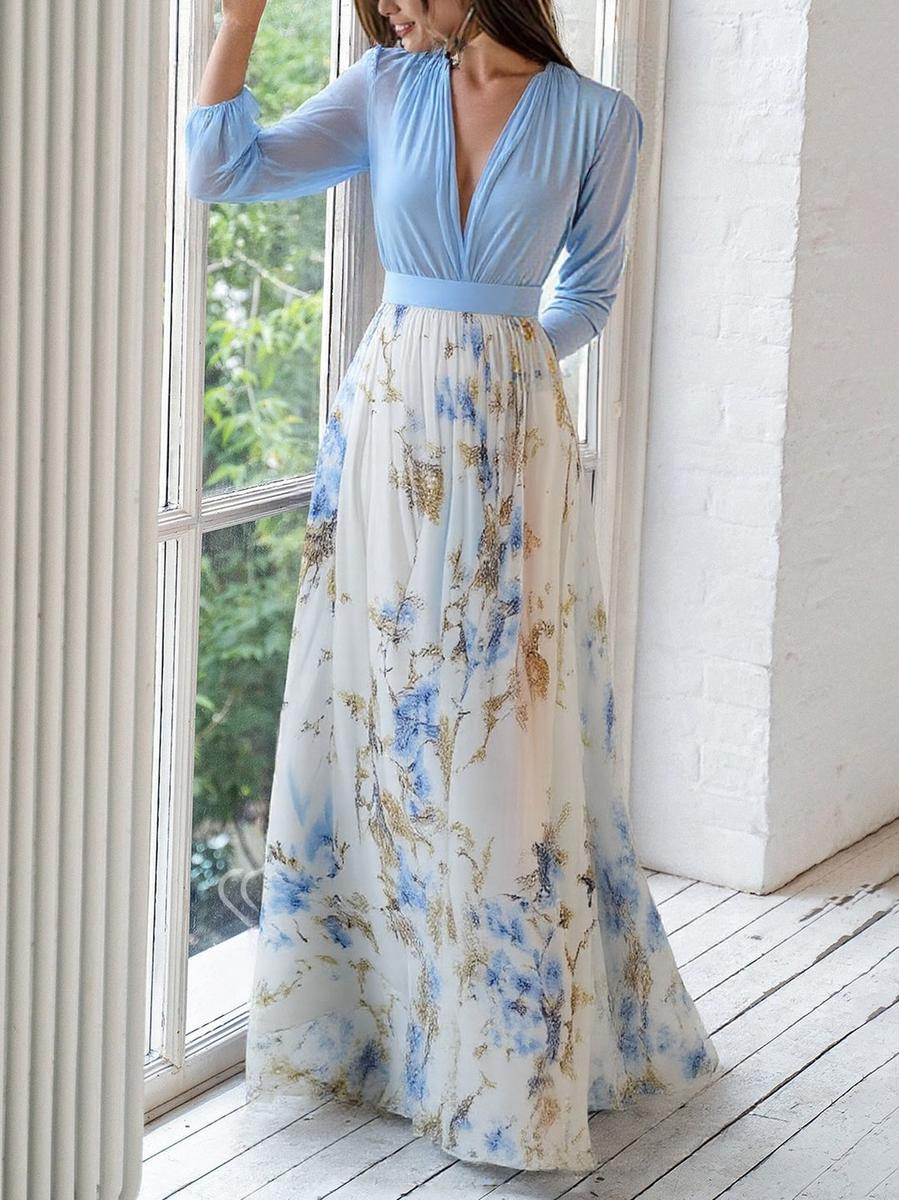 Vi - Blühende Elegante Kleid