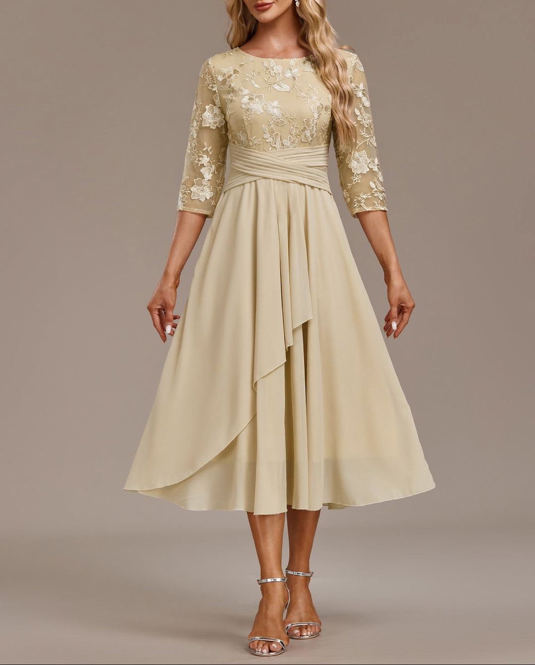 Elin - Champagnerkleid