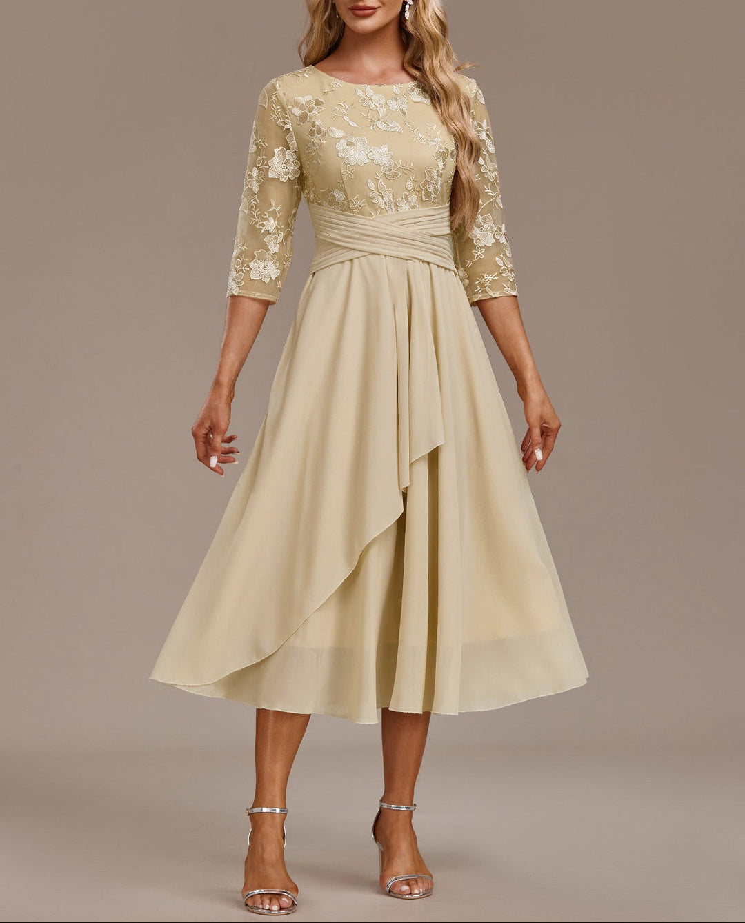 Elin - Champagnerkleid