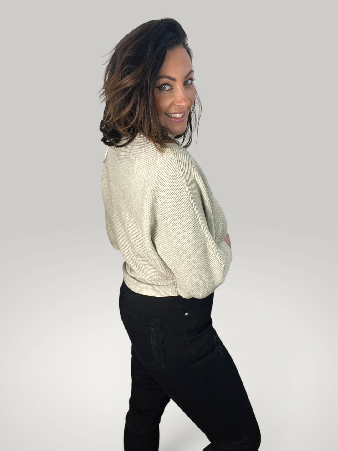 Annika - Damen Strickpullover mit Bootsausschnitt