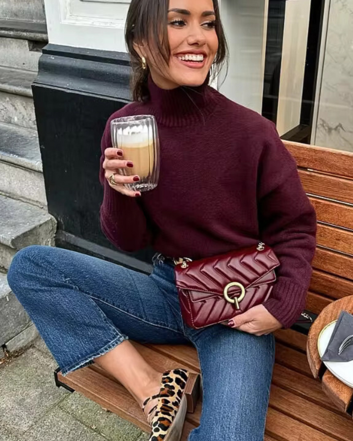 Aleah | Gemütlicher Rollkragen-Strickpullover aus weichem Material