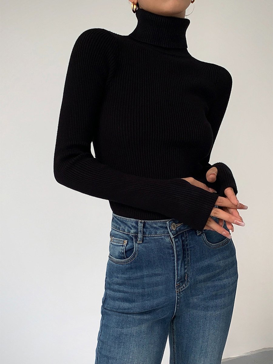 Paloma | Eleganter und vielseitiger gerippter Rollkragenpullover