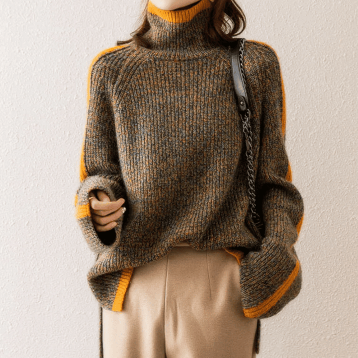 Ravelyn | Mélange Knit Turtleneck