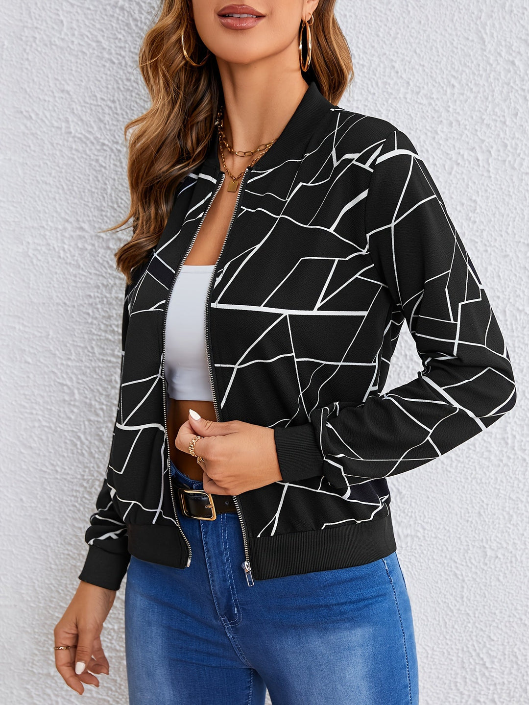 Carly - Geometrische Jacke