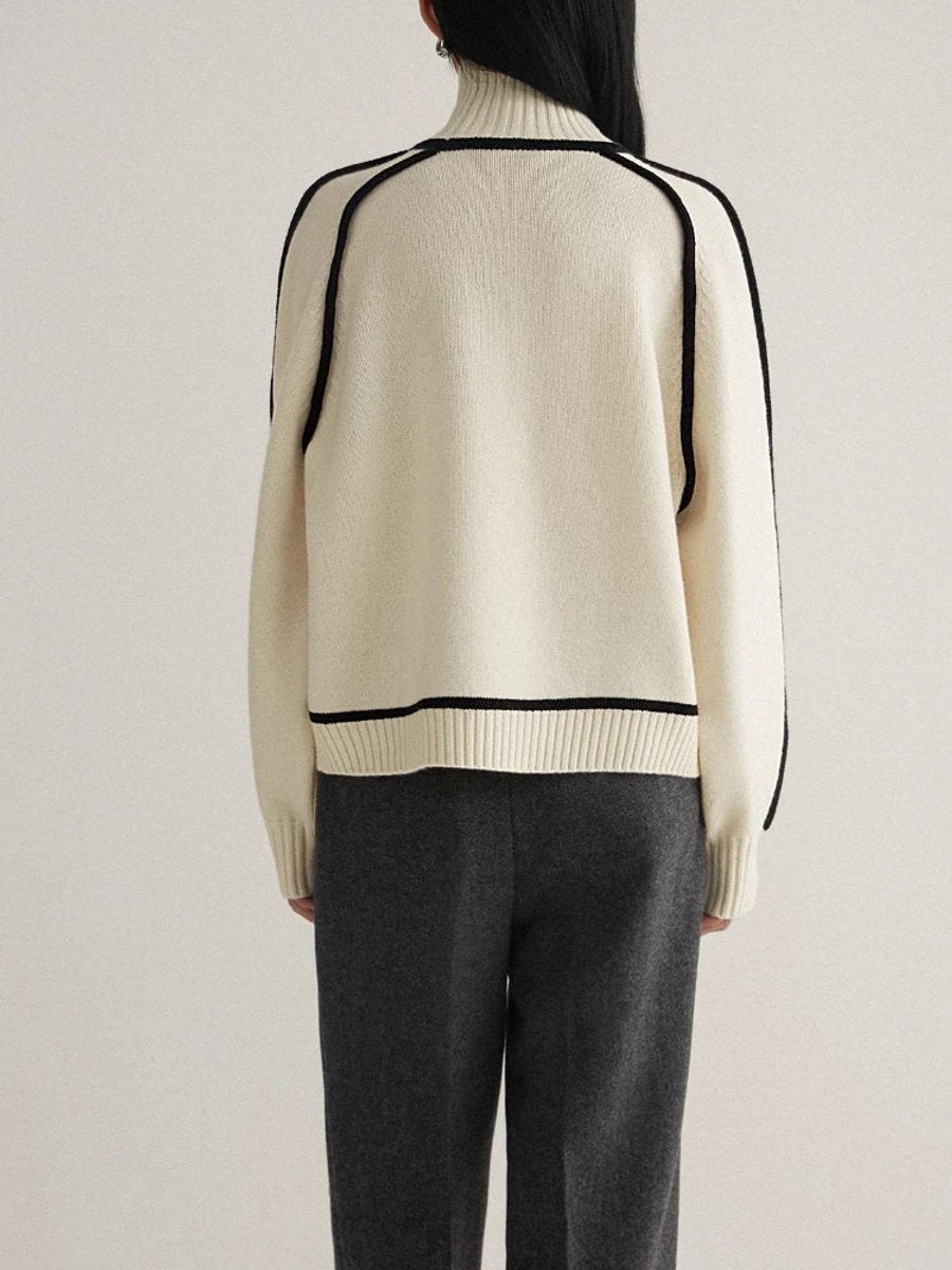 Klarity | Zeitloser, bequemer Oversized-Rollkragenpullover