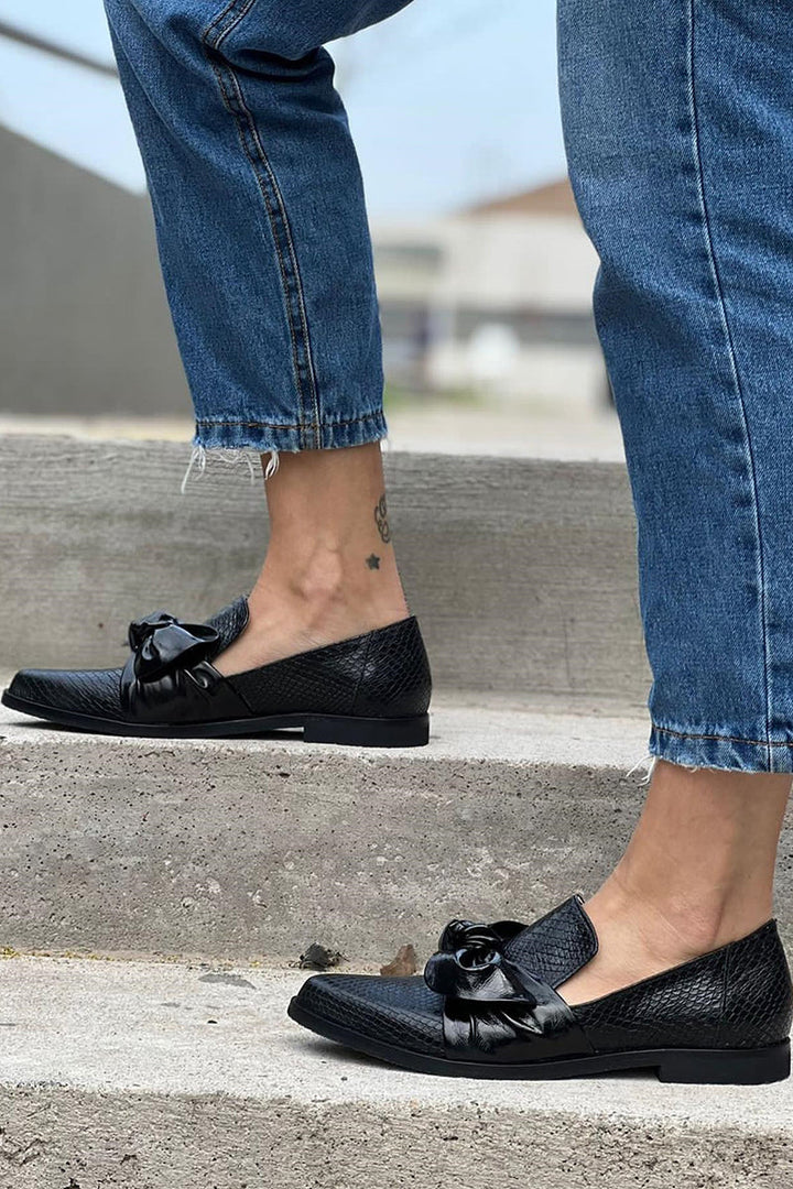 Orla - Schwarze Loafer