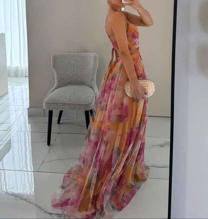 Sanne - Romantisches Fließendes Abendkleid
