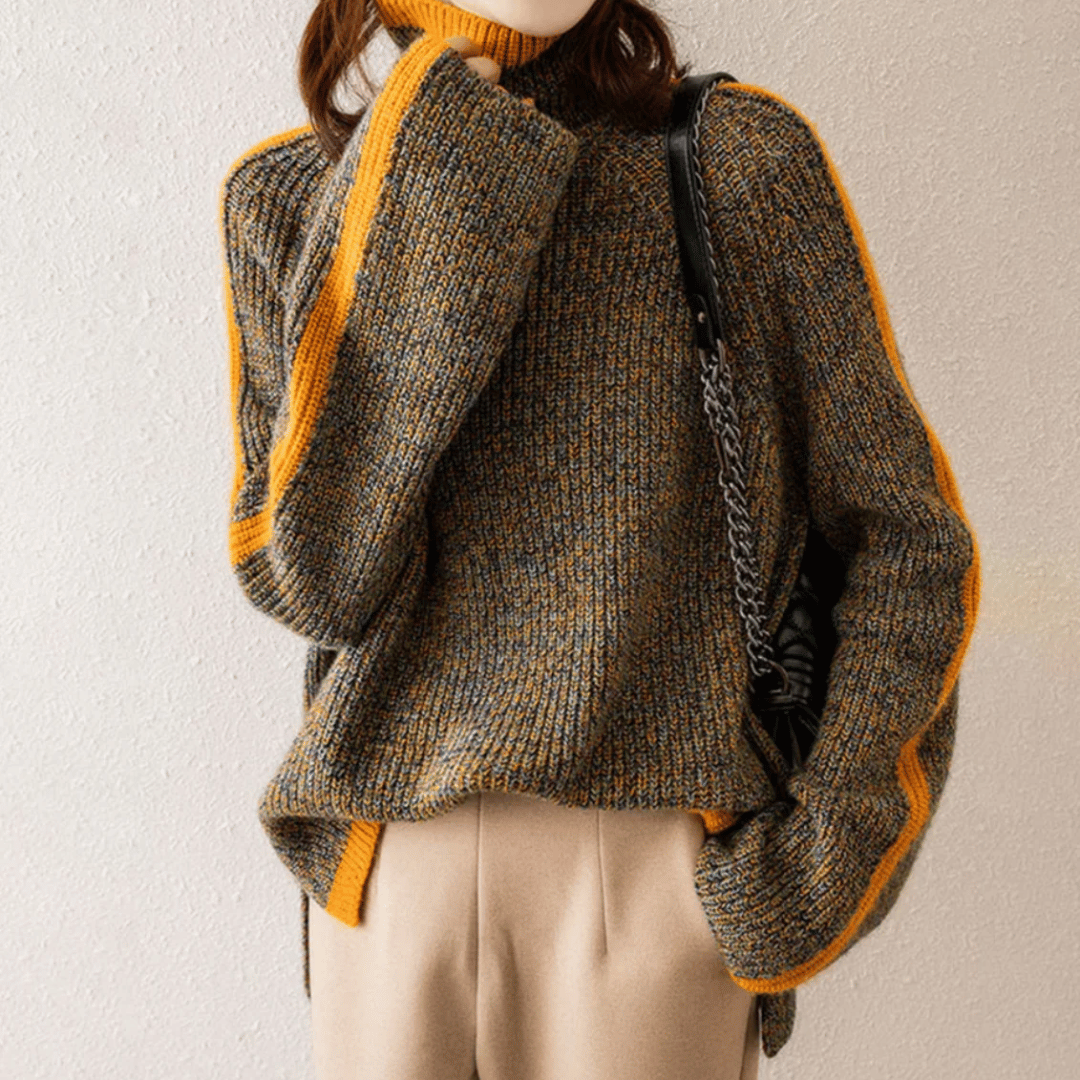 Ravelyn | Mélange Knit Turtleneck
