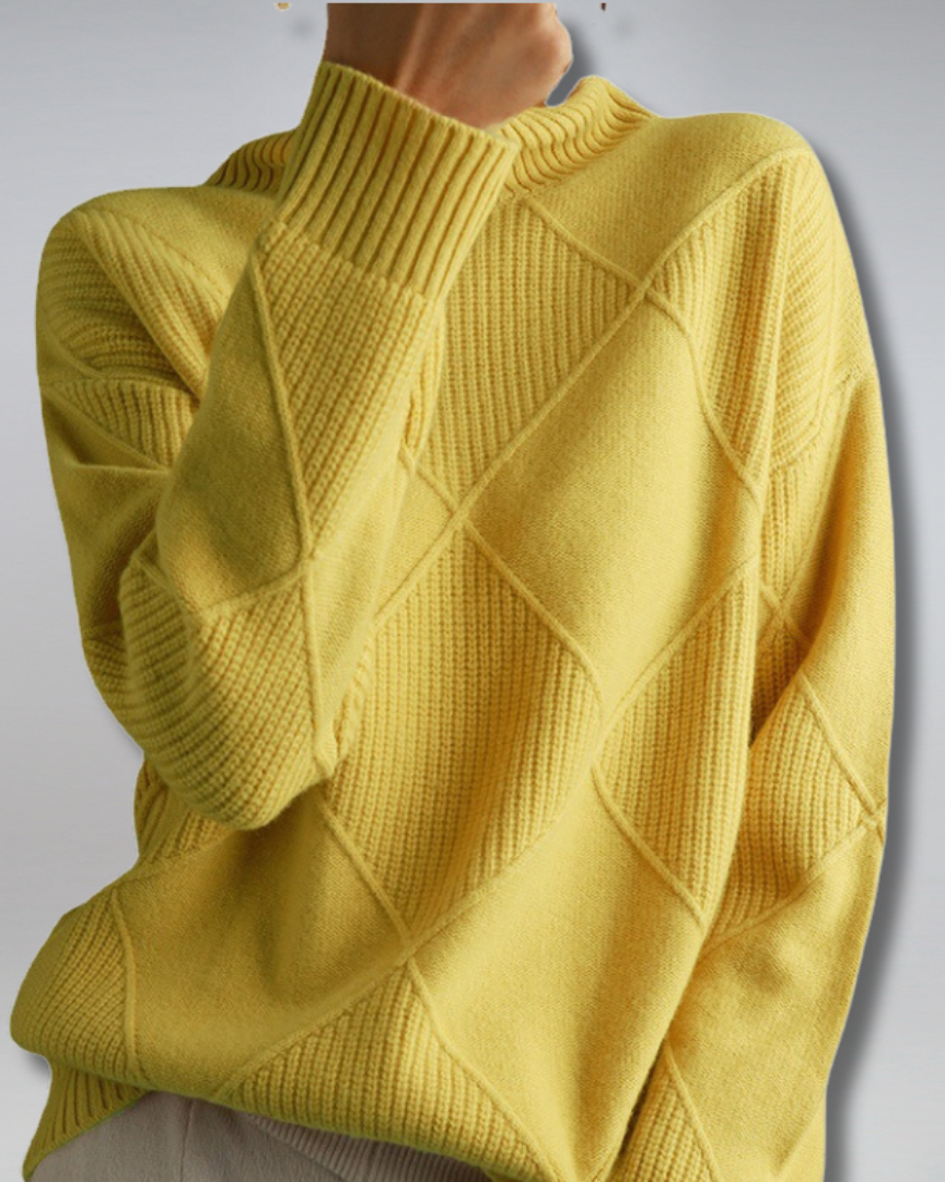 Anika | Eleganter und vielseitiger Rollkragenpullover aus Strick