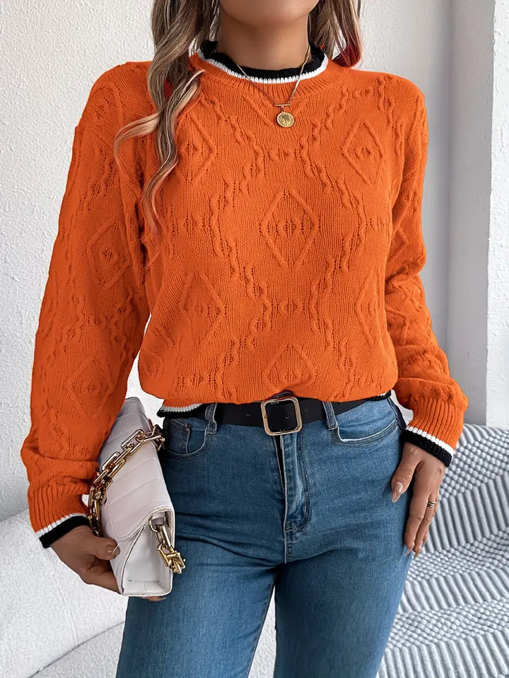 Verity - Eleganter gestreifter Pullover