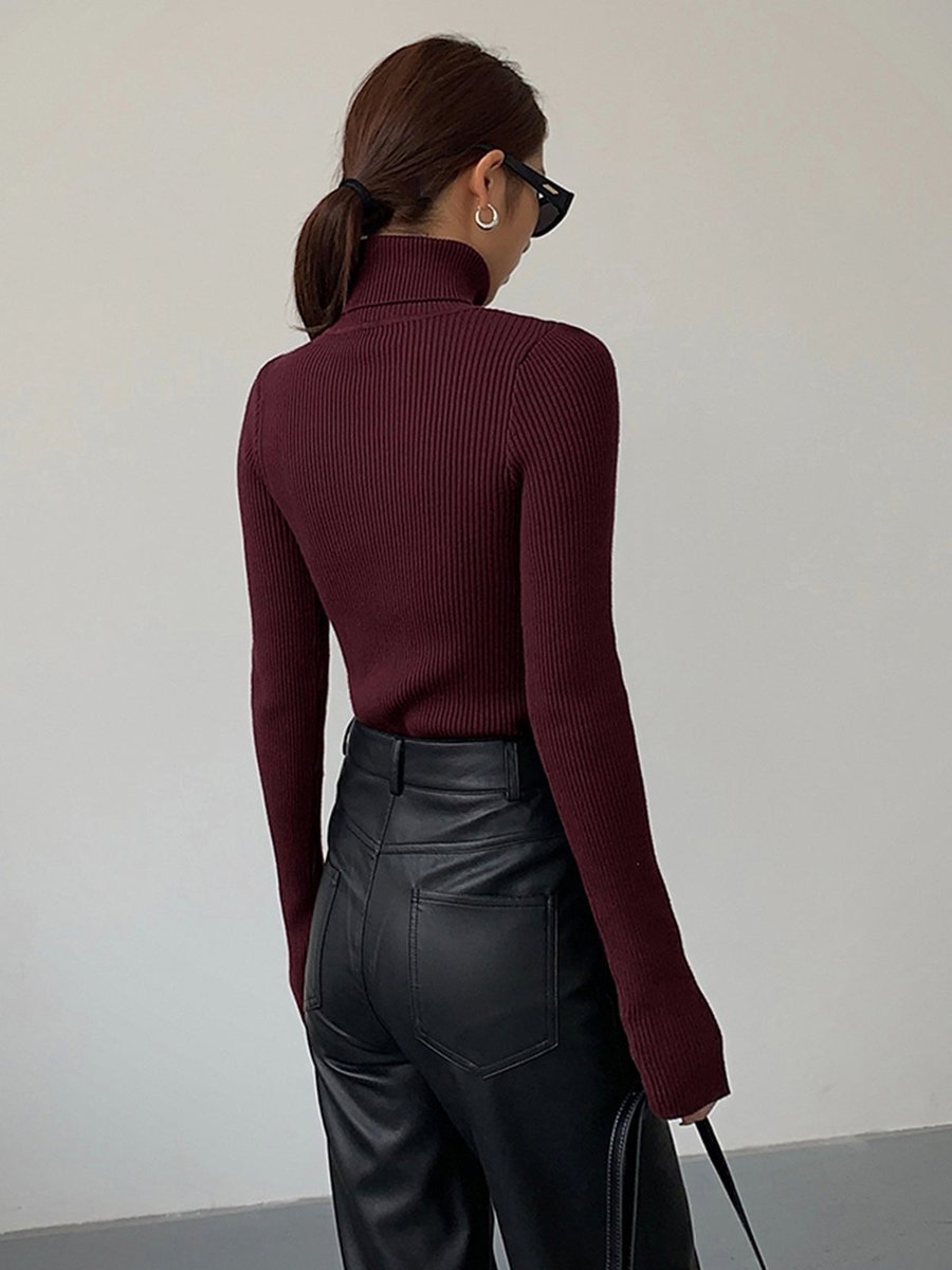 Paloma | Eleganter und vielseitiger gerippter Rollkragenpullover
