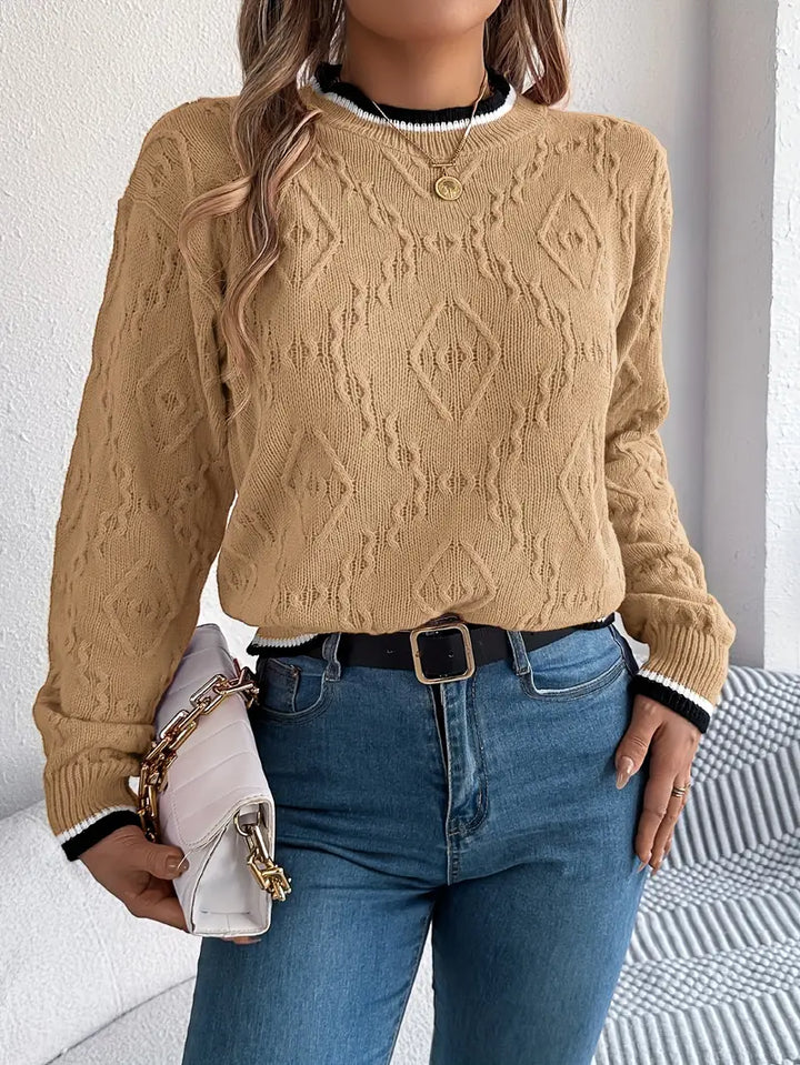 Verity - Eleganter gestreifter Pullover