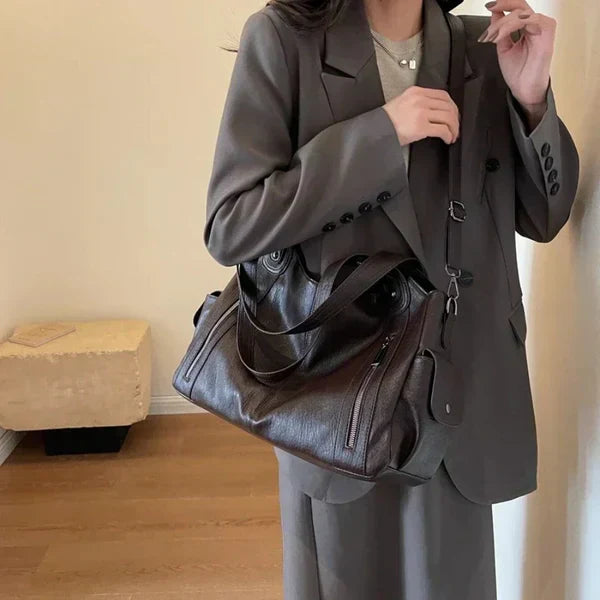 Amira - Leder-Einkaufstasche