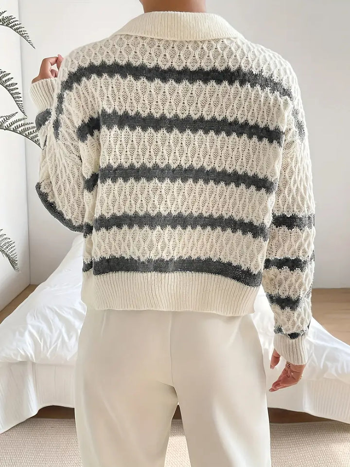 Matilda - Klassischer gestreifter Pullover