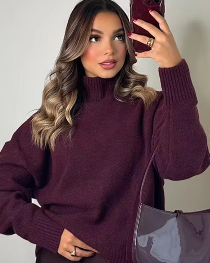 Aleah | Gemütlicher Rollkragen-Strickpullover aus weichem Material