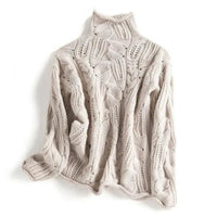 Davina | Eleganter und bequemer Rollkragenpullover im Kabelstrick-Design