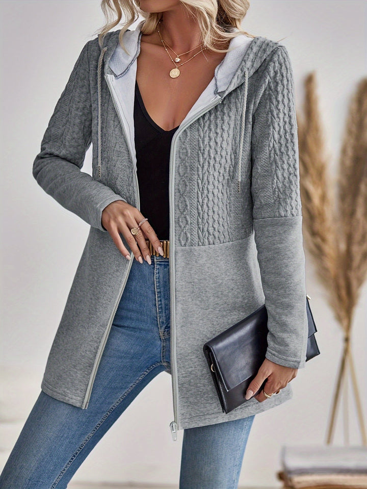Valentina - Gestrickte Kapuzenjacke