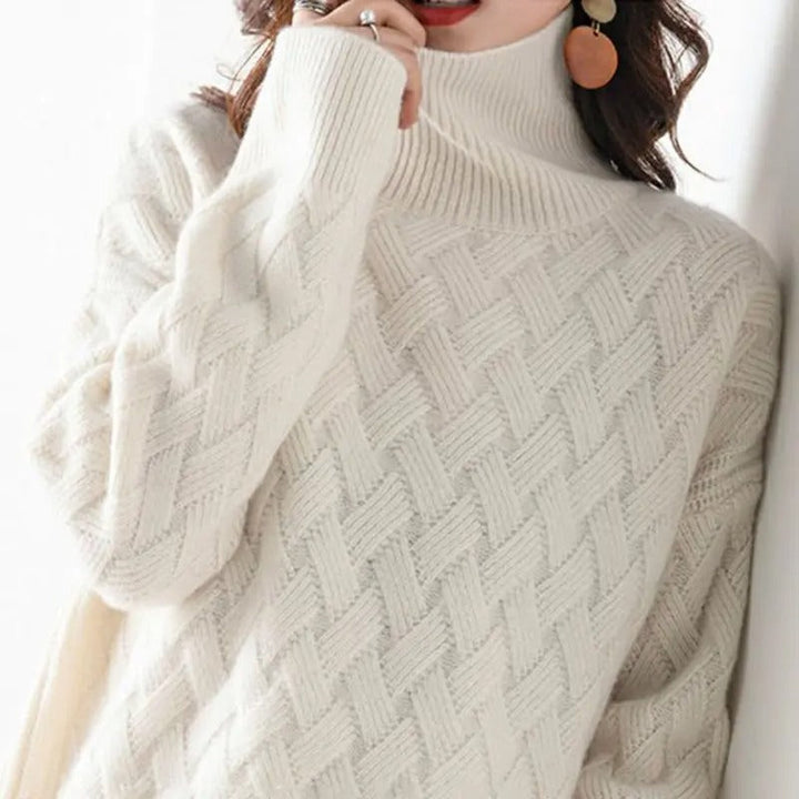Charlotte | Eleganter Cashmere-Rollkragenpullover