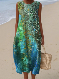 Zara - Alltags Elegante Midi-Kleid