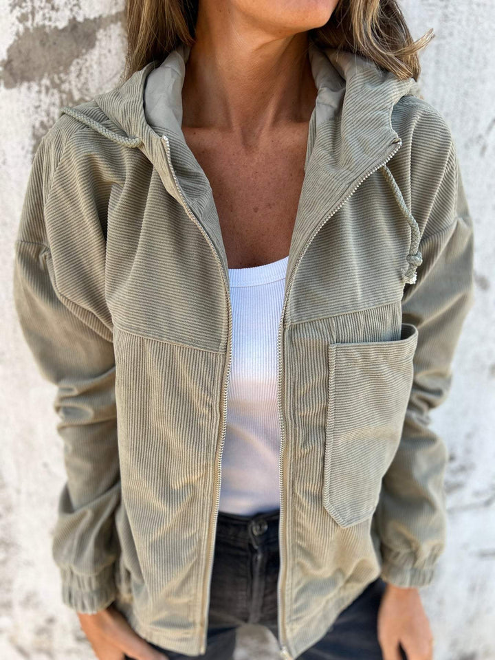 Audrey - Lässige Jacke mit Kapuze