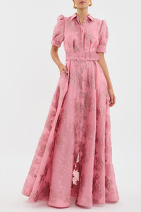 Lotte - Tailliertes Elegantes Blumenkleid