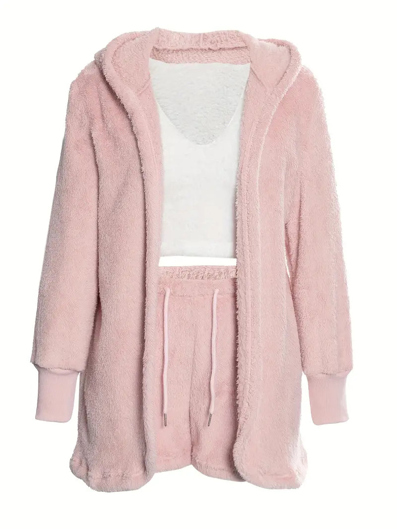 Kuschelige, - weiche Damen Pyjama Set