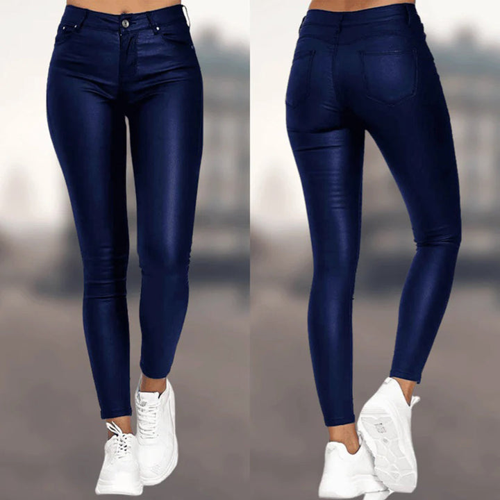NOIR - Lederlook Hose