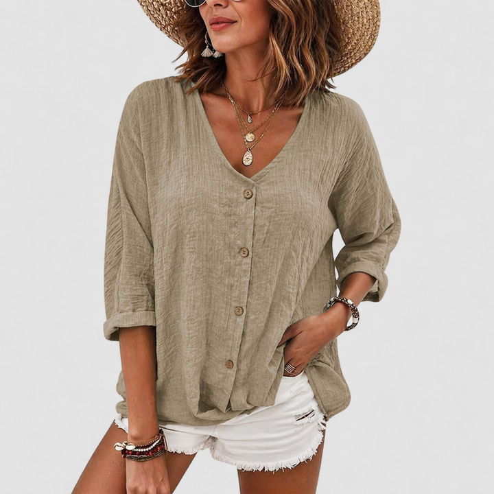 Helene - Sommer-Leinenbluse