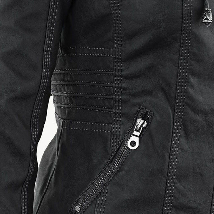 Gia - Leder-Bikerjacke