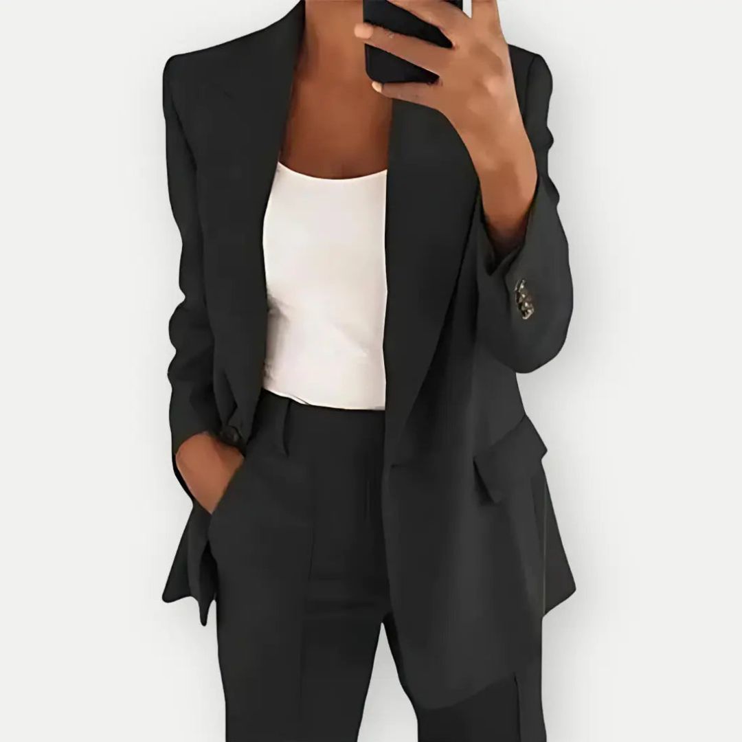 Elegantes tailliertes Blazer- und Hosen-Set