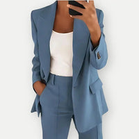 Elegantes tailliertes Blazer- und Hosen-Set